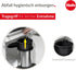 Hailo Compact-Box M Trash Can - 4 Gallon, Lid-Lift, Small Kitchen Bin, Stainless Steel