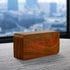 OCT17 Wooden Digital Alarm Clock, Multi-Function Smart Alarm Clock with USB Power Supply, Brown