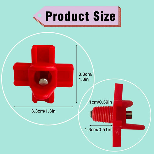 6pcs (1spt, 6pcs) Chicken Nipple Waterer Horizontal Automatic Poultry Nipples Horizontal Side Mount Chicken Drinkers