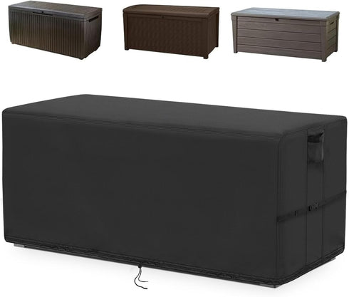 Kingling Deck Box Cover, Outdoor Storage Box Cover for Keter 71 Gallon
