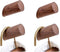 Wood Wall Hooks - 4 Pack Rustic Wooden Heavy Duty Robe Hook Hat Rack for Hanging Bathroom Towels Clothes Hanger (Walnut