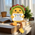 AicooFest Positive Crochet Taco Emotional Support Taco Plush Mothers Day Graduation Teacher Appreciation Nurses Week