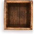 Mango Wood Burning Finished Utensil Holder for Kitchen Countertop, Container for Cooking Utensils (5"x 5"x 6")