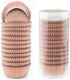 Gifbera Mini Rose Gold Foil Cupcake Liners, Metallic Baking Cups, 300-Count