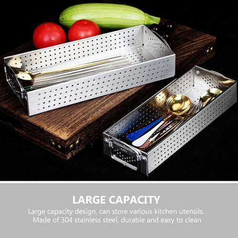 Hemoton Serving Utensils, Multi-function Cutlery Organizer for Home Accessory Storage Holder
