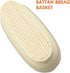 2 PCS 10 inch Oval Long Banneton Brotform Rattan Basket & Liner for Bread Dough Proofing, Rising for Bakers