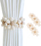 SRG Sunflower Curtain Tiebacks-2 Pack | Daisy Curtain Holdbacks Three Flower |