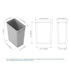 35L 37Qt/9.2Gal, 4000 35 04) Dowell Wastebasket Trash Container, Plastic, Stackable, for Kitchen/Bathroom/Office, Fits