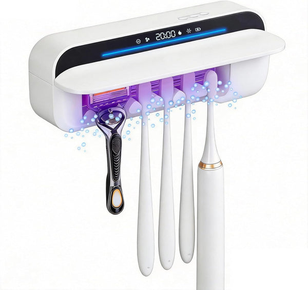 iHave Toothbrush Sanitizer Holder with 360 Disinfection, Mold & Odor Removal |