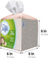 Carrotez Tissue Box Cover, Modern PU Leather Square Holder for Bathroom Vanity Countertop, Night Stands, Rose Pink