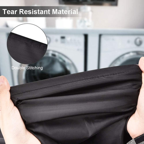 2 Pack Heavy Duty Large Laundry Bag, 28 x 45 inch Extra Hamper Bag for Dirty Clothes Organizer, Black
