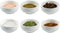 Set of 6 White Porcelain Pinch Bowls, 2.3oz Small Bowls for Meal Prep, Sauces, Dippings, Snacks