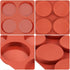 Ocmoiy 4 Inch Silicone Egg Molds, 3 Pack Non-Stick Jumbo Muffin Top Pans for Baking Hamburger Buns and Tarts