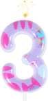 BOXOB Cat Themed Birthday Number Candle, Cartoon Dollhouse Kitten Birthday Decorations Kitty Cat