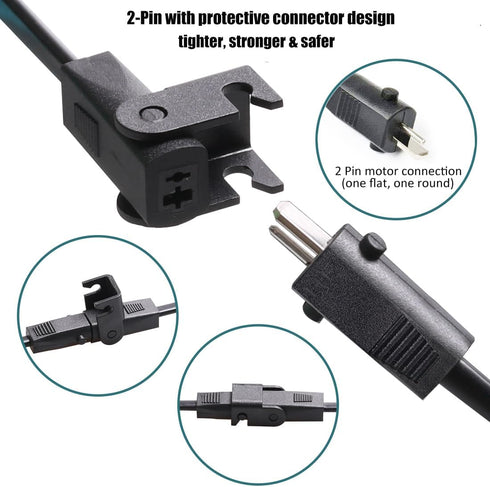 Universal Power Cord for Recliner Chair, 2-Pin Power Adapter for Lift Chair, 29V 2A