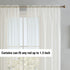 HLC.ME Ivory Sheer Voile Window Treatment Rod Pocket Curtain Panels, Set of 2 for Bedroom, Kitchen, Living Room (54 x