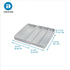 iDesign Eco Recycled Plastic Expandable Drawer Organizer Utensil Tray, Gray by InterDesign