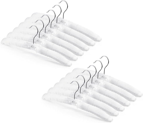 Jetec 12 Pieces Satin Padded Hangers for Women Clothing 15 Inch Satin