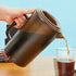 G.E.T. P-3064-1-A-EC BPA-Free Shatterproof Plastic Ice Tea Pitcher with Lid, 2 Quart, Amber