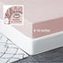 Mohap Twin Fitted Bottom Sheet, Deep Pocket, No Pilling, Double Brushed Microfiber, Pink