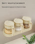 JIMMEAL Set,8.8oz Clear Glass Condiment Spice Jars With Label,Sealing Sugar And Salt Container Seasoning Box