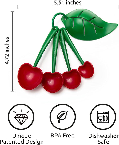 OTOTO Measuring Cups Set - Teaspoons for Dry & Liquid Ingredients, Funny Gifts, Unique Kitchen Gadgets, BPA-free &