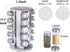 Jars(20-Jar) KALINCO Rotating Spice Rack Organizer, Revolving Spice Rack for Cabinet, Stainless Steel Spice Organizer