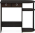Furinno Go Green Home Laptop Desk/Table, 2 Drawer Bins, Espresso/Black/Brown