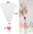SNAIL GARDEN 38Pcs Silicone Pastry Bags Set, 9Pcs 3 Sizes Reusable Icing Piping Bags, 11 Plastic Couplers, 5 Decorating