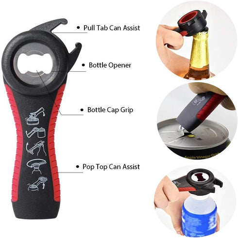 Easy-Twist Jar Opener by Maxracy, Effortless Lid Opening for Weak Hands & Arthritis, Versatile Bottle Opener