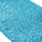 ShinyBeauty Turquoise Sequin Table Runner 12x108-Inch Aqua Party Runner for 30th Birthday Decorations