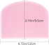 LUTER 2 Pieces 12 x 9.5 cm Pastry Horn, Plastic Dough Scraper for Kitchen, Pastry, Pancakes (Pink, White)