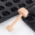 Tart Tamper Pastry Tamper Double Side Wooden Egg Tart Tamper Mold DIY Cake Pastry Pusher for Kitchen Party Baking Tools, Pie, Tart and Quiche Pans by Jinshining