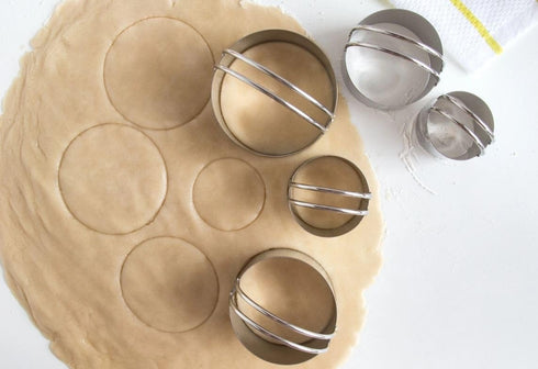 Fox Run 5-Piece Circle Biscuit/Cookie Cutter Set, Stainless Steel