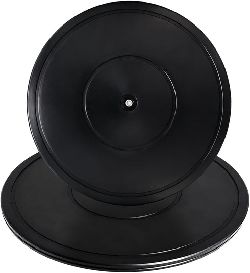 FFPDYBEST 8 Inch Artwork(360 (12INCH/2-2PC) Lazy Susan Rotating Swivel Stand Non Skid Heavy Duty Turntable Base