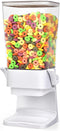 Large Cereal Dispenser for Countertop, White Dry Food Storage Container for Pantry, Candy Dispenser Machine, 1PC