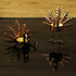FORUP 6 Pack Metal Turkey Tea Light Candle Holders - Thanksgiving Home Table Decoration