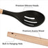Kitchen Utensils Set, 5 Pcs Non-Stick Silicone Cooking Utensils with Wooden Handle, Heat Resistant Gadgets