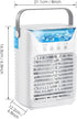 Portable Air Conditioner Fan 4 in 1, 700ML Mini Cooler with Touchscreen, 3 Speed Humidify & 7 LED Light
