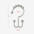 Zenna Home Chrome Shower Curtain Hooks, Set of 12 – Premium Double Roller Glide Rings, Rust Resistant