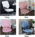 Office Chair Cover, Protective Computer Swivel Chair Cover, Stretchable Removable Design (Pink)
