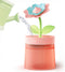 Bedroom Quiet Mini Humidifier, 260ml Auto Shut Off Desk Humidifier with Flower, 7 Colors Night Light for Travel