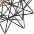 Deco 79 Metal Geometric Decorative Sculpture Home Decor Statue with Gold Accents, 7" x 7" x 7", Black
