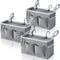 Kanrichu 3pcs Bedside Caddy Hanging Storage Bag, Water Cup Holders, Organizer Baskets