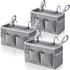 Kanrichu 3pcs Bedside Caddy Hanging Storage Bag, Water Cup Holders, Organizer Baskets