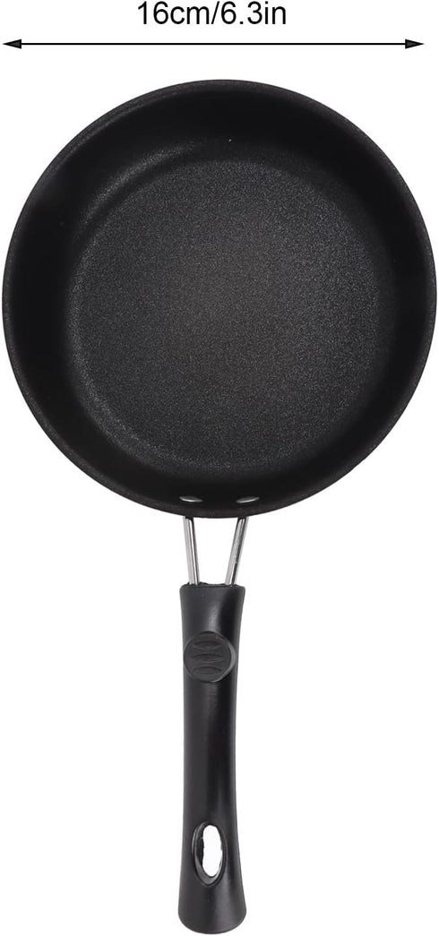 Nonstick Frying Pan, Professional Stainless Steel Omelet Pan, Dishwasher Safe, 16cm