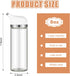 Yiyiring 1 Set 8 oz, Pcs Cruet Dispenser White Glass Soy Sauce Dispenser, Small Olive Oil and Vinegar Bottles, Soy