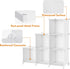 HOMIDEC Closet Organizer - 9-Cube Storage Organizer for Clothes, Portable Closet Storage Shelves, White