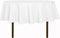 sancua 60 Inch Round Tablecloth - Water Resistant Washable Polyester Table Cover for Dining, Buffet Parties, White