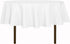 sancua 60 Inch Round Tablecloth - Water Resistant Washable Polyester Table Cover for Dining, Buffet Parties, White